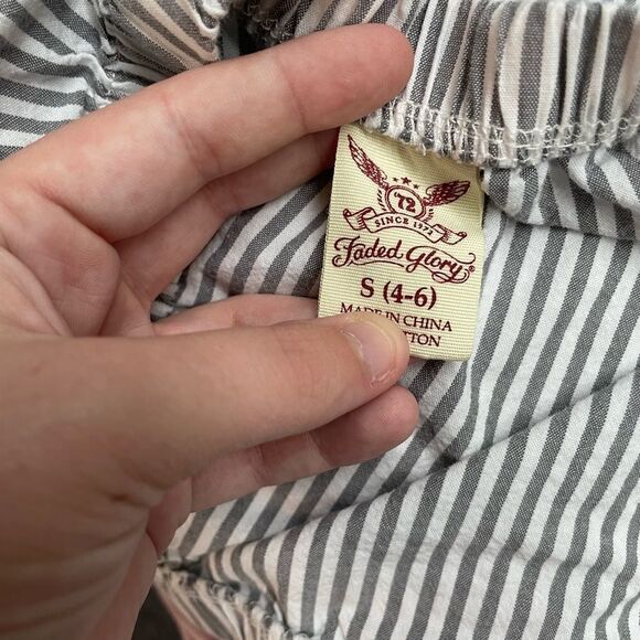 Faded Glory Off the Shoulder Stripe Blouse - Picture 4 of 4